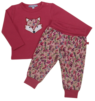 Enfant Terrible Baby Shirt mit Fuchs Applikation aus GOTS Biobaumwolle. Passend dazu die Baby Wendehose.